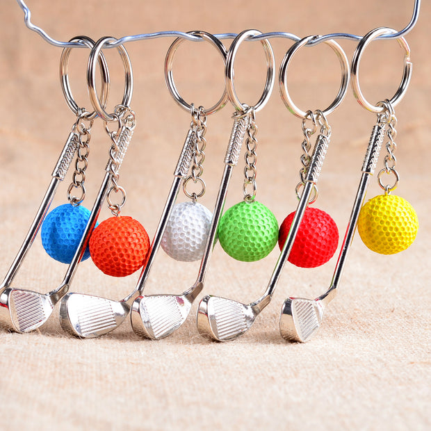 metal golf keychain