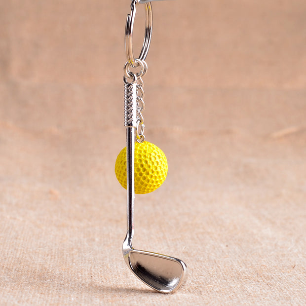 metal golf keychain