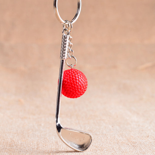 metal golf keychain