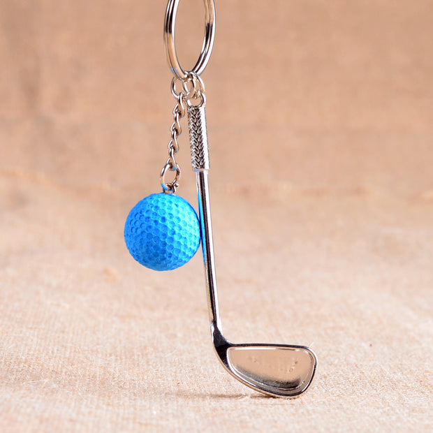 metal golf keychain