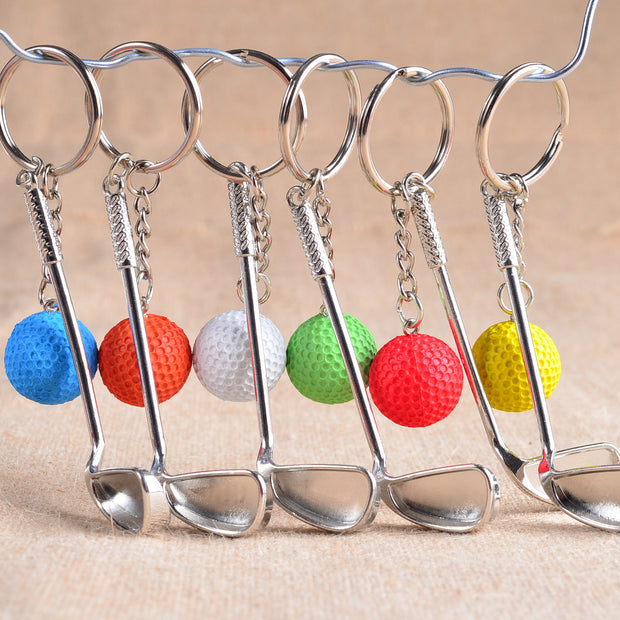 metal golf keychain