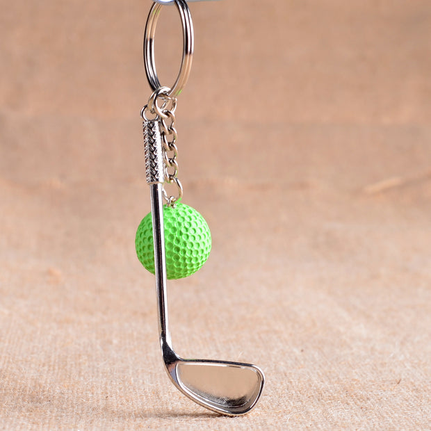 metal golf keychain
