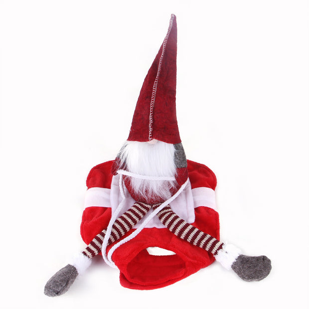 pet Christmas riding costume