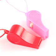 Colored plastic whistle sporting goods