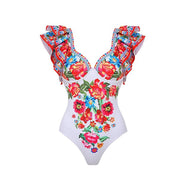 Fashion Trend Women's Printed Wear One-piece Suit Swimsuit